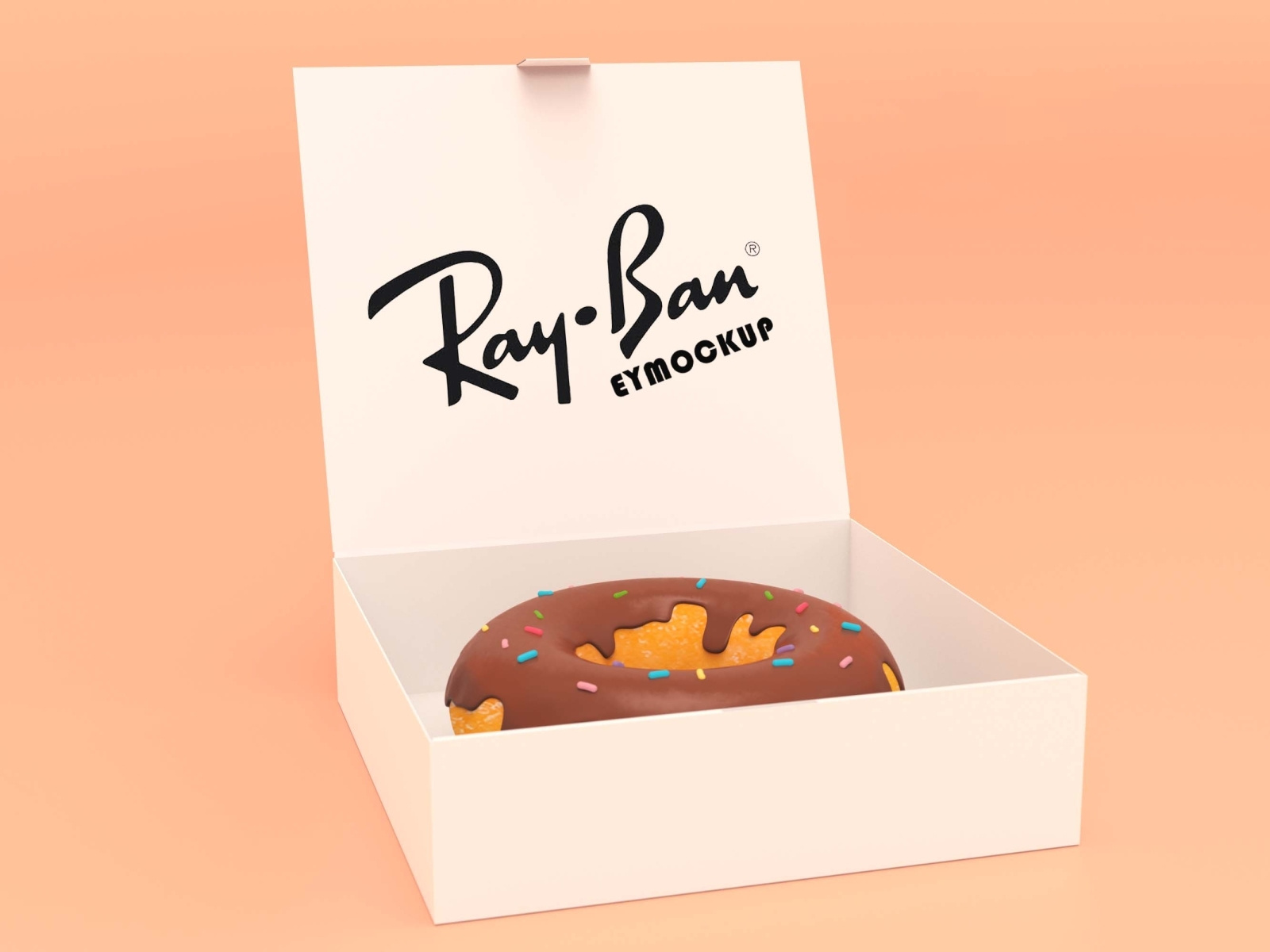 Free Donut Pastry Box Logo Mockup by Anuj Kumar on Dribbble