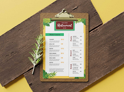 Jungle Cafe Menu Design Template design illustration logo premium download psd