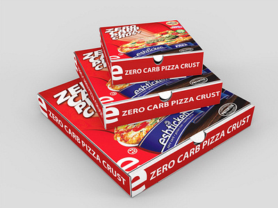 Delicious Pizza Box Packaging Mockup