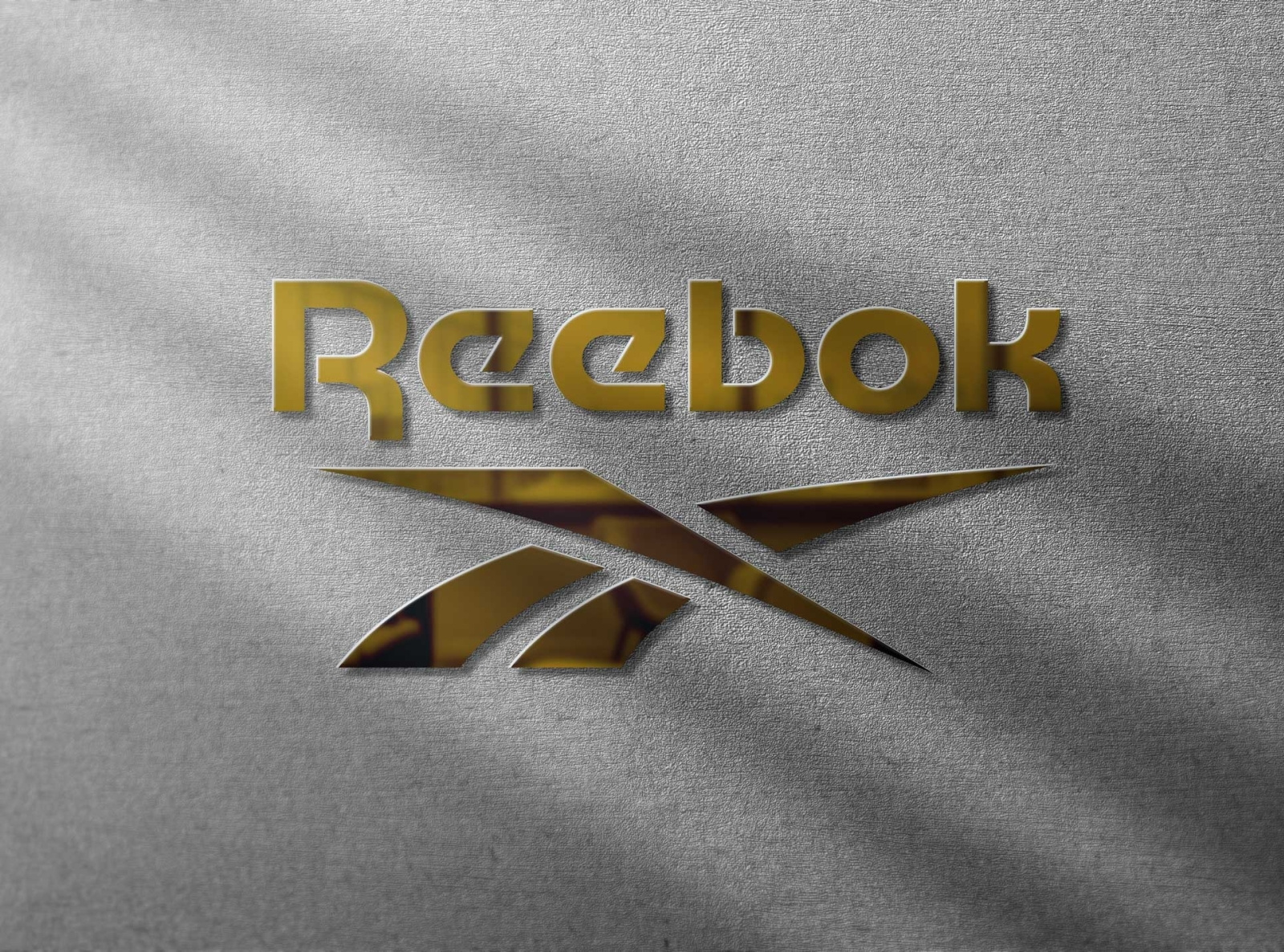 3d gold logo mockup