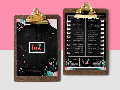 Retro Blackboard Menu Design Template