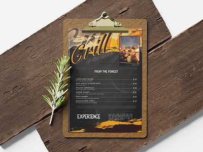 Spice Grill Menu Design Template