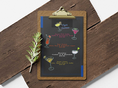 Night Cocktail Party Menu Design Template branding design illustration logo vector