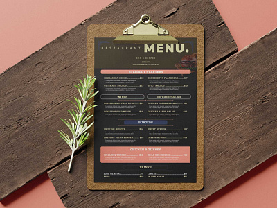 Old Vintage Menu Design Template branding design illustration logo vector