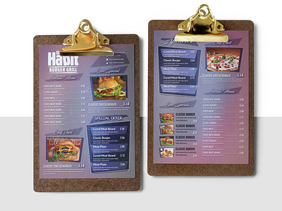 Western Grill Menu Design Template