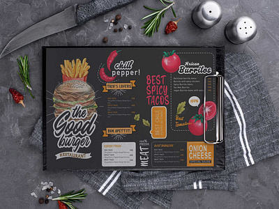 Best Offer Burger Menu Design Template