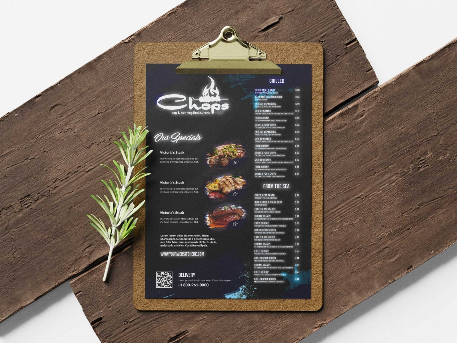Non Veg Hotel Menu Design Template By Anuj Kumar On Dribbble