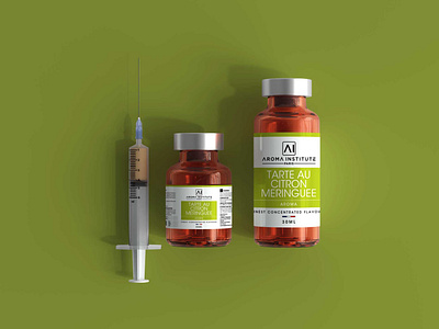 COVID 19 Coronavirus Vaccine Injection Bottle Mockup