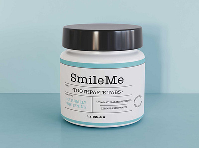 Free Toothpaste Tabs Bottle Mockup download mockup mockups psd