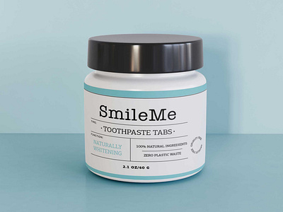 Free Toothpaste Tabs Bottle Mockup