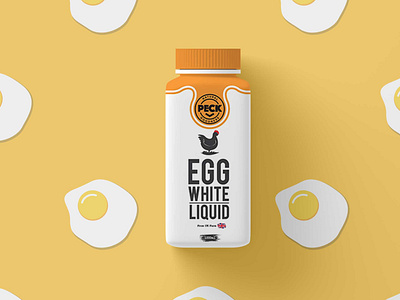 Free Egg Protein Bottle Psd Mockup