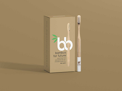 Bamboo Toothbrush Packaging Mockup