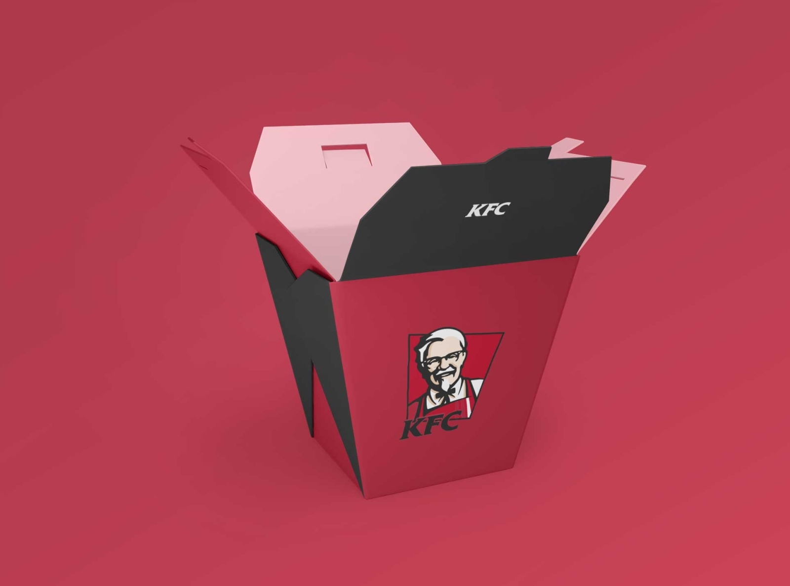 Download Kfc Food Packaging Box Mockup By Anuj Kumar On Dribbble