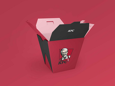 KFC Food Packaging Box Mockup