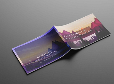 Art Landscape Brochure Mockup download mockup mockup mockups psd