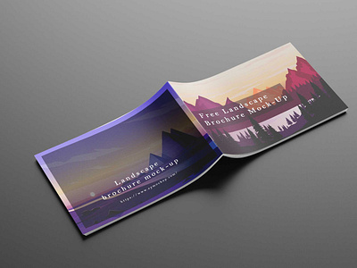 Art Landscape Brochure Mockup