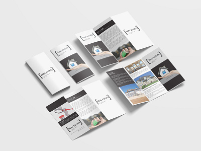 Real Estate Business Tri Fold Brochure Design Template