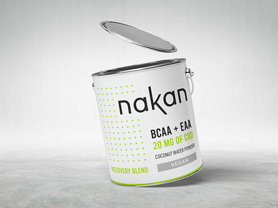 Free Coconut Powder Container Mockup