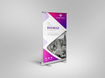 Download Roll Up Mockup 100x200