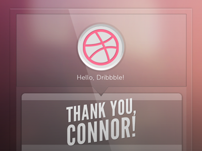 My first Dribbble app blurry button debut dribbble icon interface iphone shot transparent ui ux