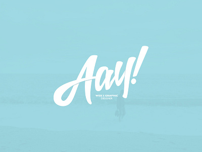 Logo Aay - Change of colors II background branding lettering logo mark type typography visual identity wordmark