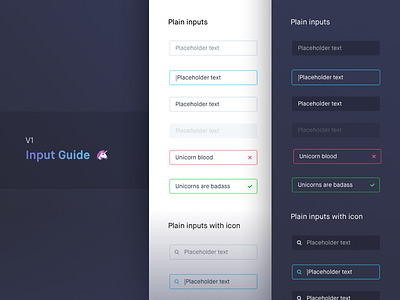 Input guide - Component project V1 autocomplete components emoji fields inputs search ui ux