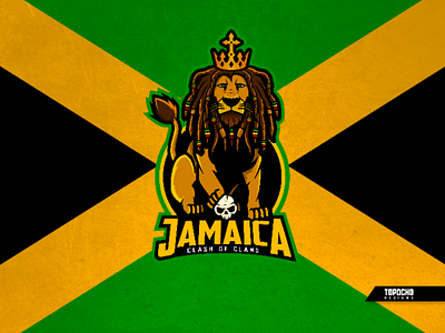 JAMAICA - Clash Of Clans design esports icon jamaica lion logo logo design logo inspiration logo sport mascot mascot logo