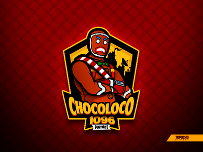 CHOCOLOCO 1096 cookies esports fortnite gamer gaming illustration like logo esports logo sports mascot logo player vector