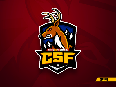 CHILEsnFRONTERA brand chile clash coc esports gamer gaming huemul icon logo esports mascot mascot logo