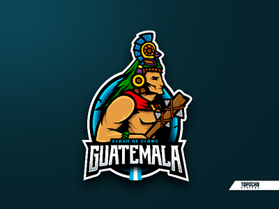 GUATEMALA brand esports gamer gaming gaming logo guatemala illustration logo logo esports mascot logo sportlogo vector warrior