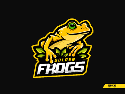 GOLDEN FROGS artwork brand design esport esports frog icon illustration logo logo esports logo gaming logo insporation lol mascot design mascot logo new logo panama sport sports vector