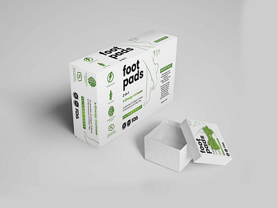 Foot Care Pads Packaging Mockup