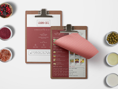 Grand Cafe Menu Bi Fold Brochure Design Template design design design psd template download download 2018 download psd psd psd templates