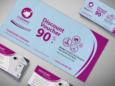 Cleaning Service Gift Voucher Design Template design design design psd template download download 2018 download psd psd psd templates