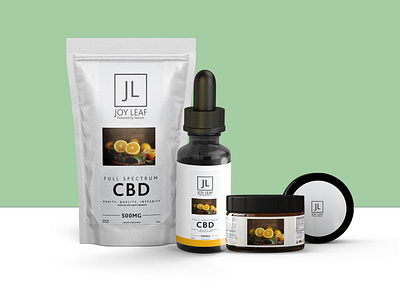 CBD Amber Dropper Full Packaging Mockup