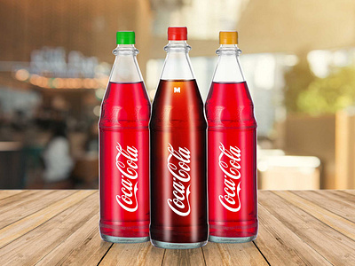 Free Glass Soda Bottle Mockup