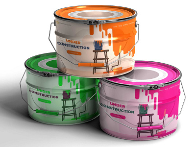 Free Plastic Paint Bucket Mockup By Anuj Kumar On Dribbble