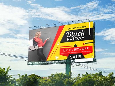 Free Black Friday Billboard Mockup