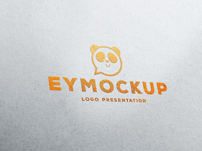 Free Dust Effect Logo Mockup