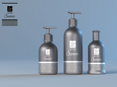 Free Summer Sunscreen Bottle Mockup