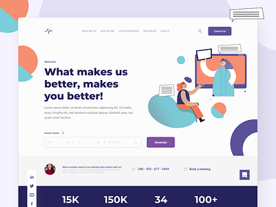 Medical Translation Service - Homepage Concept app branding client concept design desktop idea illustration landing page logo medical project translation ui user user inteface ux vector website