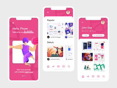 Dribbble Welcome Shot