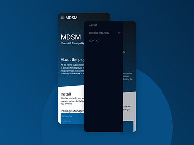 MDSM - Material Design System Menu - Dark Theme