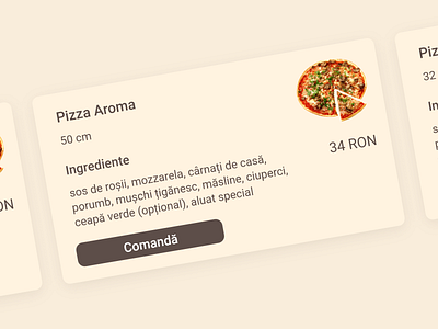 Restaurant Daily Recommendations card cards design responsive responsive design ui uiux ux webdesign