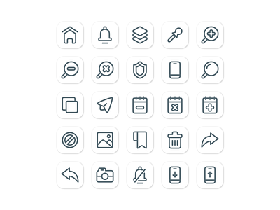 User interface icon set