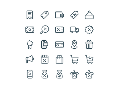 Black friday icon set discount ecommerce icon icon design icon set iconography icons market marketing outline ui ux vector