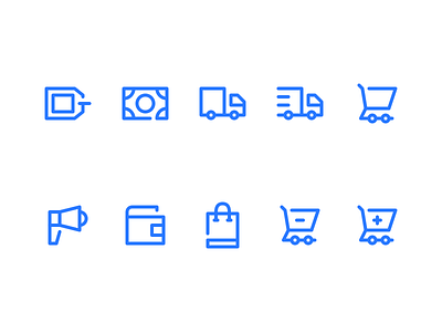 E-Commerce icon set design graphic icon icon design icon set icons illustration outline ui user interface vector