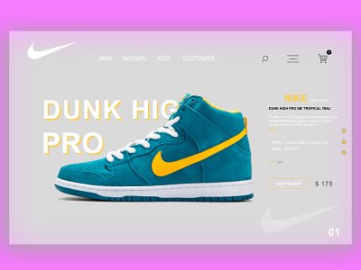 Nike Web Design Concept adobe illustrator adobe photoshop adobe xd concept nike shoes web design web site