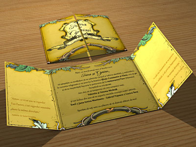 Wedding Invitation (Version 1) 3d invitation wedding