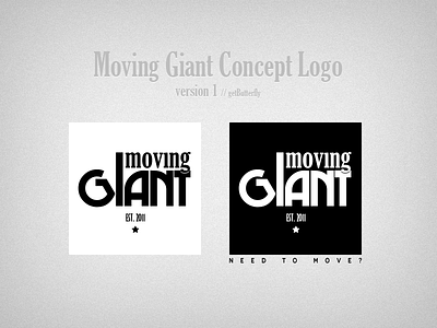 Moving Giant Concept Logo